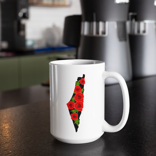 Red Poppy, Ceramic Mug 15oz