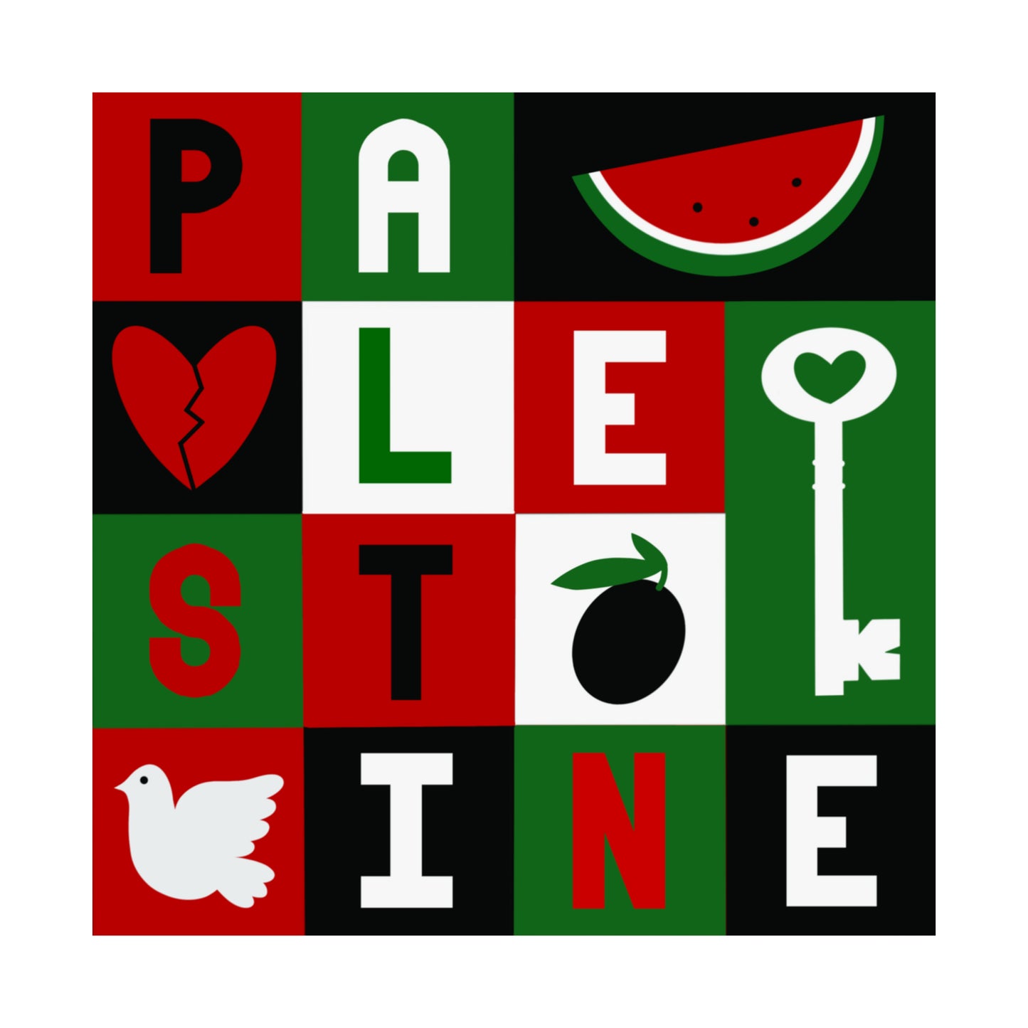 Love for Palestine, Matte Art Print