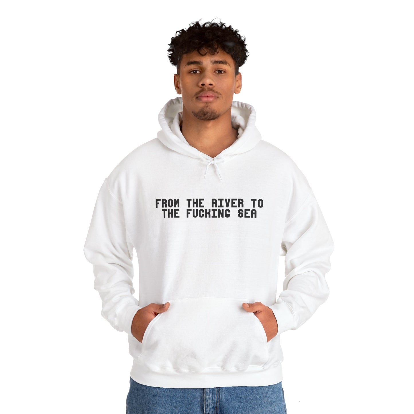 To The F**cking Sea, Unisex, Heavy Blend™ Hooded Sweatshirt, Adult