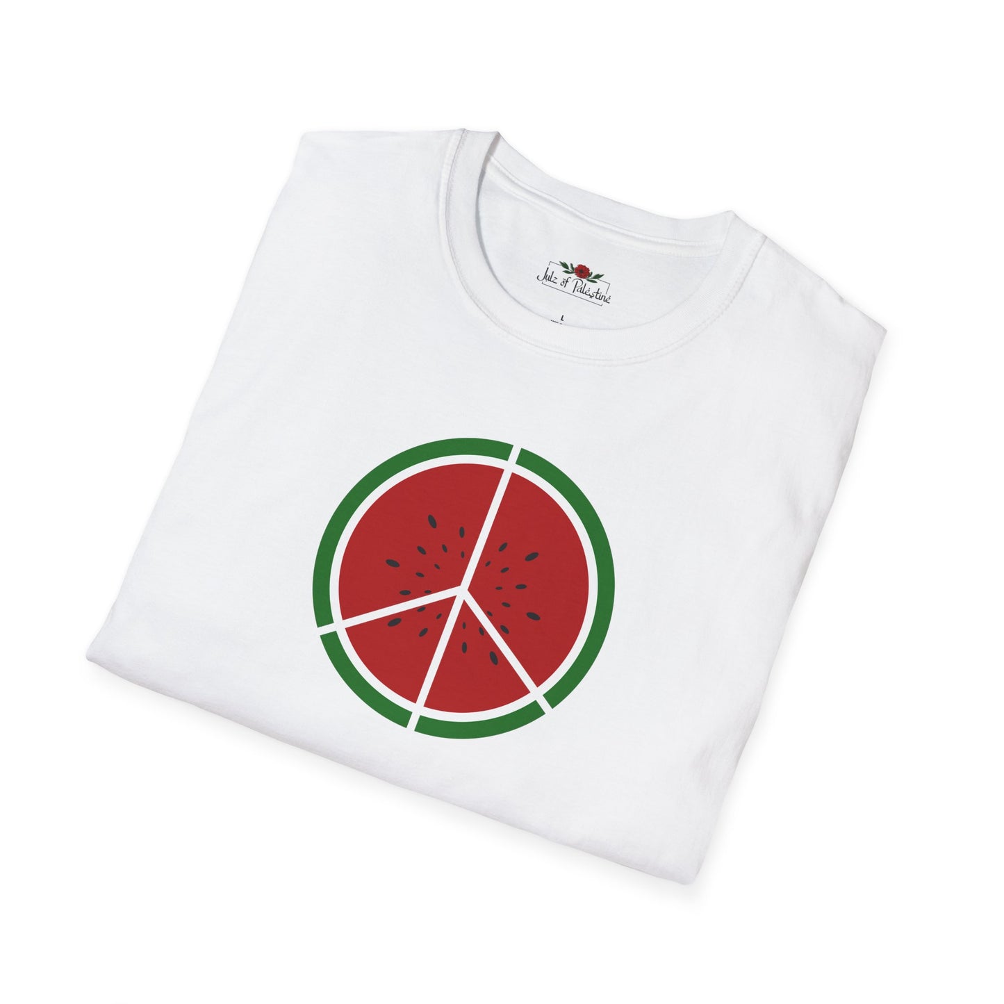 Watermelon Peace, Unisex , Softstyle T-Shirt, Adult