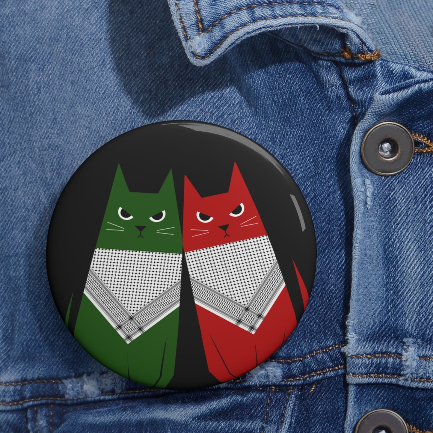 Freedom Meow!, Custom Pin Buttons