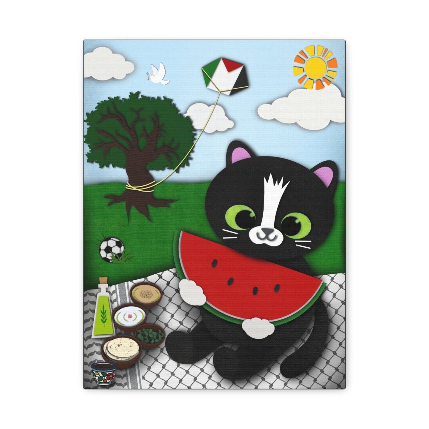 Picnic in Palestine, Matte Canvas, Stretched, 1.25"