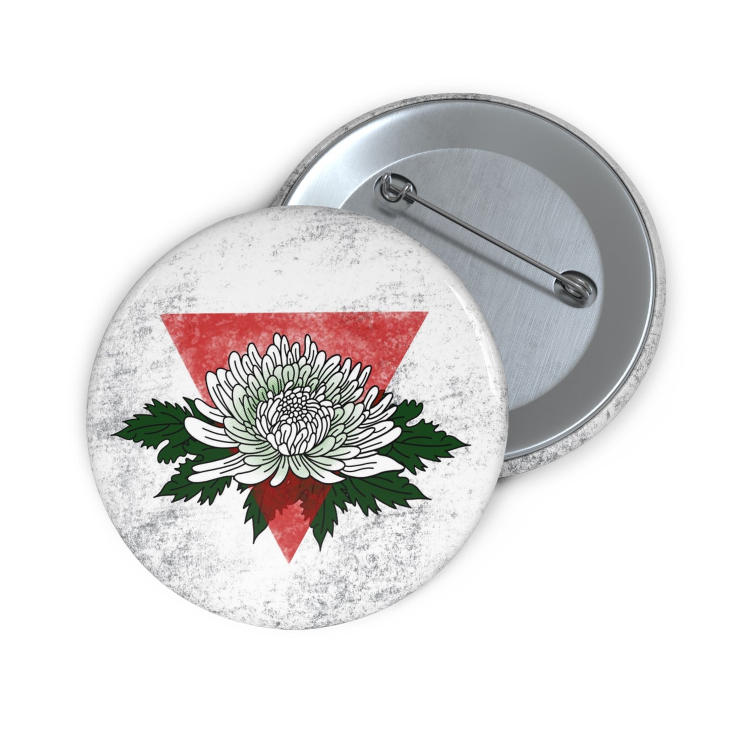 Chrysanthemum Flower, Pin Button