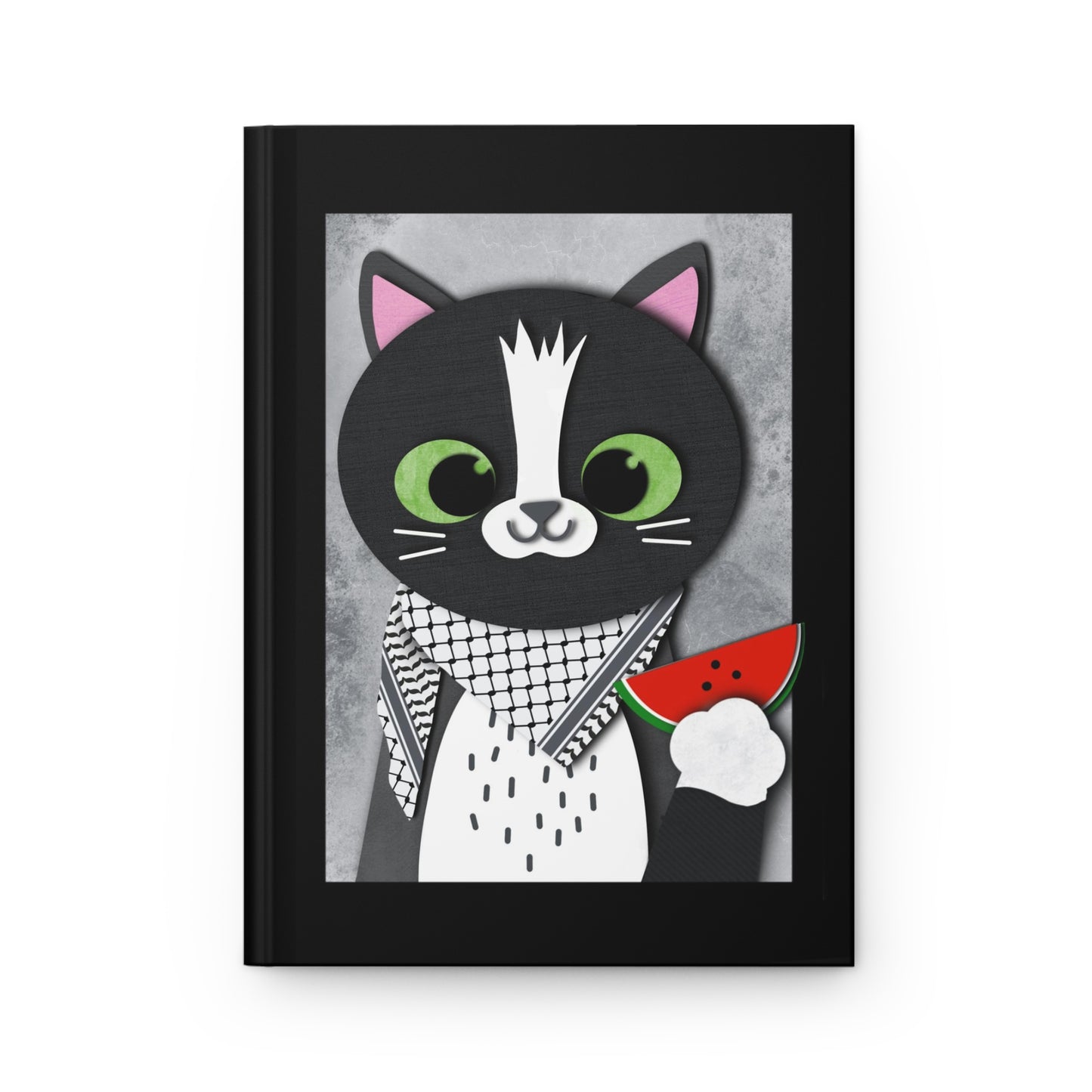 Watermelon Kat-ffiyeh, Hardcover Journal, Matte