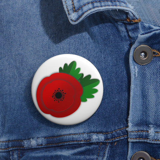 A Pretty Poppy, Pin Button