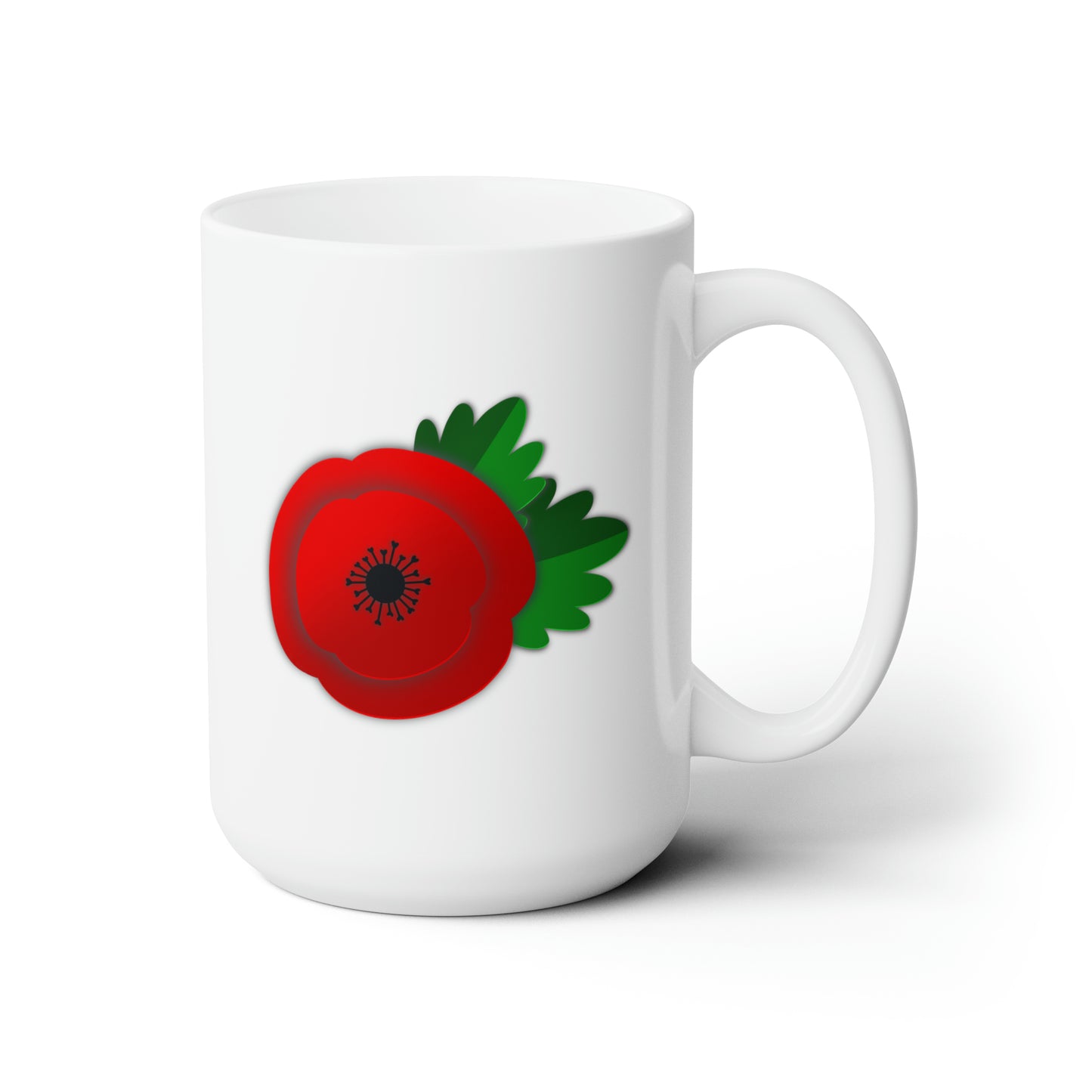 A Pretty Poppy, Ceramic Mug 15oz