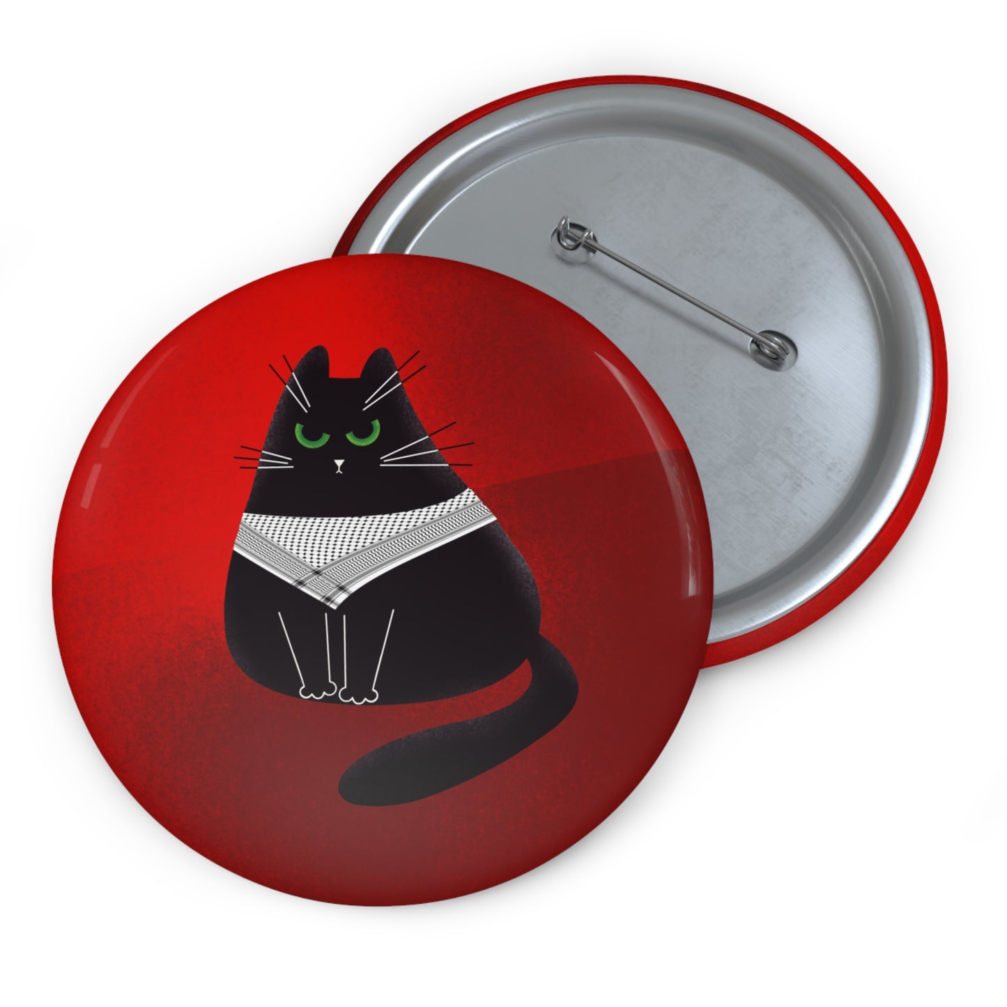 Fur-reedom Cat, Custom Pin Buttons