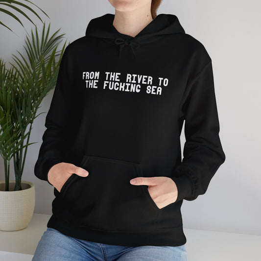 To The F**cking Sea, Unisex, Heavy Blend™ Hooded Sweatshirt, Adult