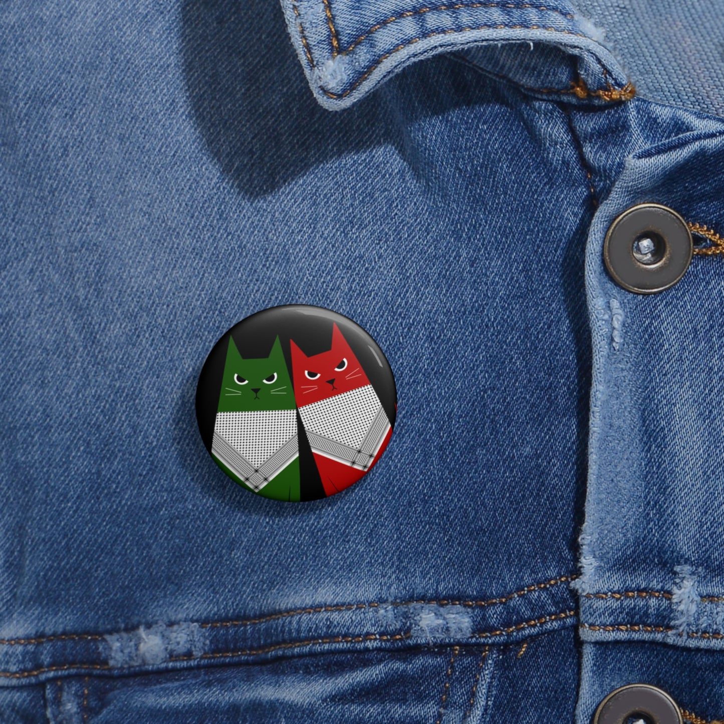 Freedom Meow!, Custom Pin Buttons