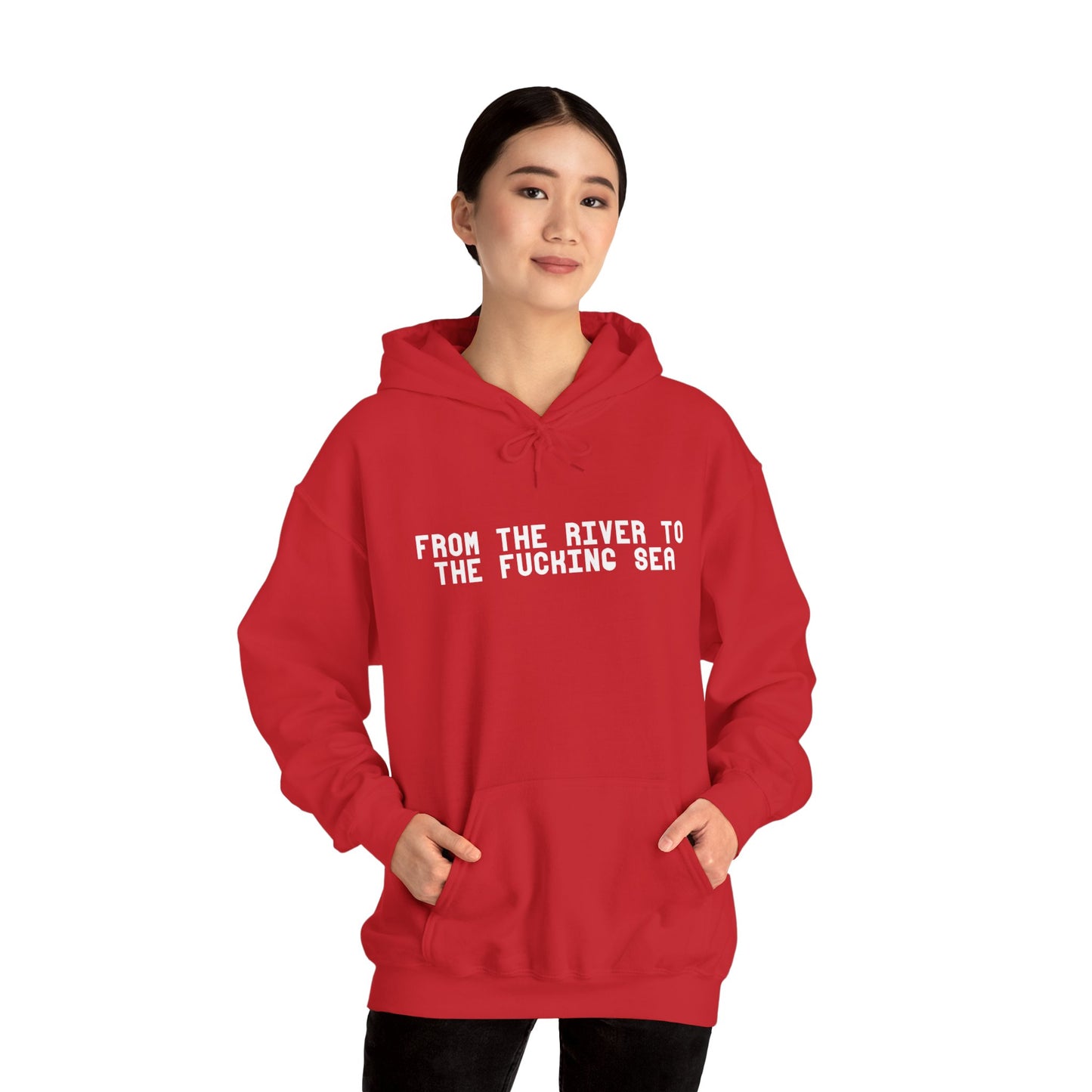 To The F**cking Sea, Unisex, Heavy Blend™ Hooded Sweatshirt, Adult