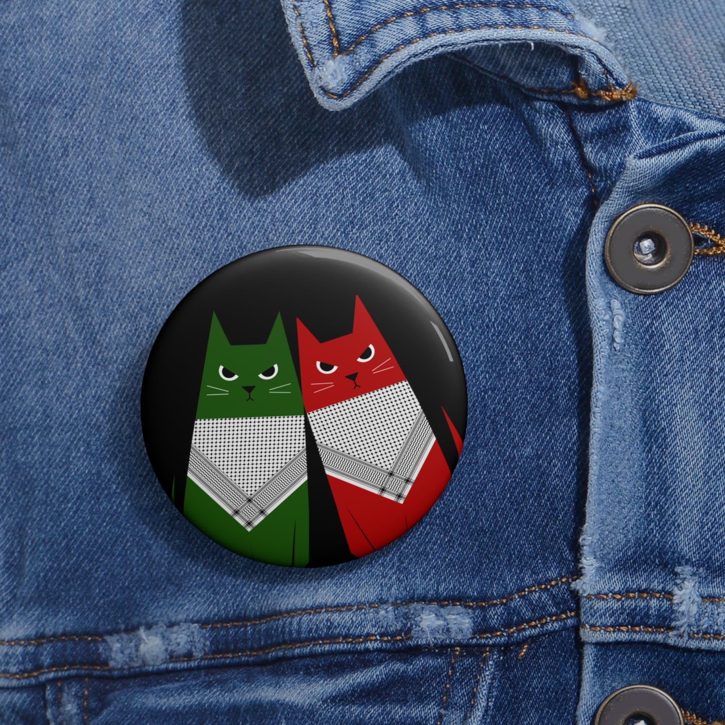 Freedom Meow!, Custom Pin Buttons