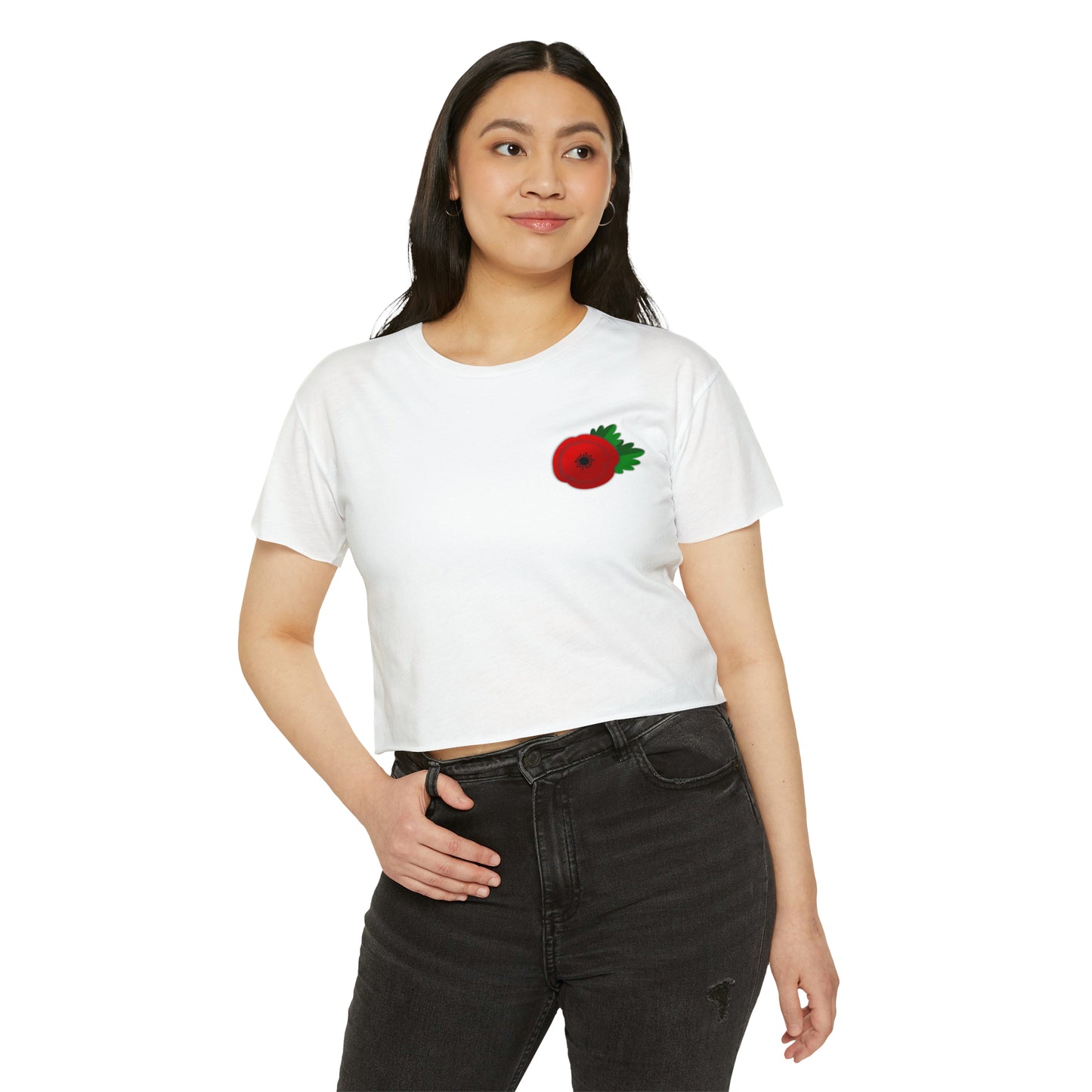 A Pretty Poppy, Women's Crop Top